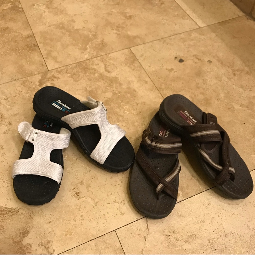 2 pair Sketchers Outdoor Lifestyle Sandals Sz6
